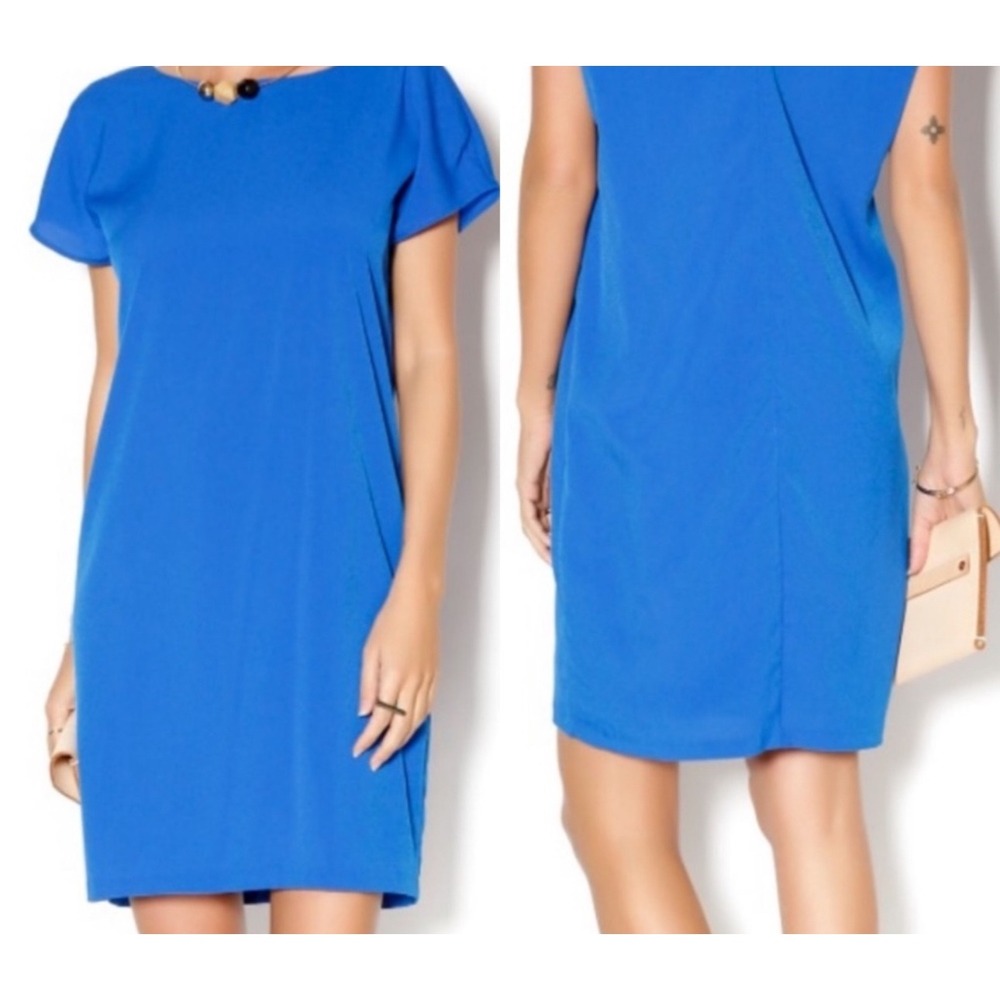 Kut From The Kloth Royal Blue Short Sleeve Shift Dress Style KD19202 Size‎ 6